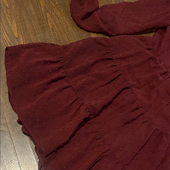 Alter’d State Burgundy Long Sleeve Dress - Picture 4 of 6
